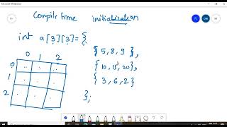 C Lecture 22: Two Dimensional array with matrix