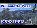 Willamette pass  duck soup  a fantastic mile long green run  oregon ski snowboard fpv full run