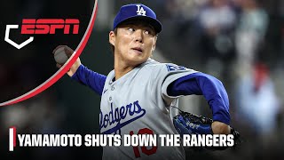 Yoshinobu Yamamoto DOMINATION 10 K s over 7 scoreless innings ESPN MLB