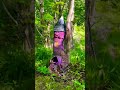 I found a fairy village hidden in the woods in Scotland. #disney #magic #surprise #fyp #scotland