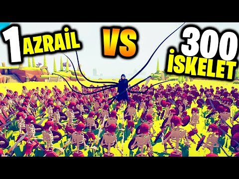 300 İSKELET VS 1 AZRAİL!! Efsane Savaş Simülatörü Challenge