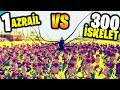 300 İSKELET VS 1 AZRAİL!! Efsane Savaş Simülatörü Challenge