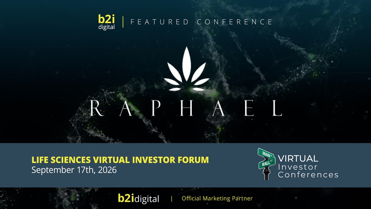 Official video thumbnail for the September 2026 Raphael investor presentation