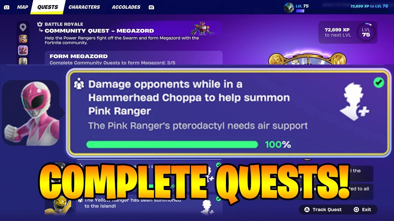 How to EASILY Damage opponents while in a Hammerhead Choppa to help summon Pink Ranger in Fortnite!
