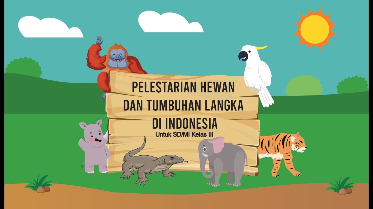 Kelas 3 SD Tema 1 Pelestarian Hewan  dan  Tumbuhan  Langka  