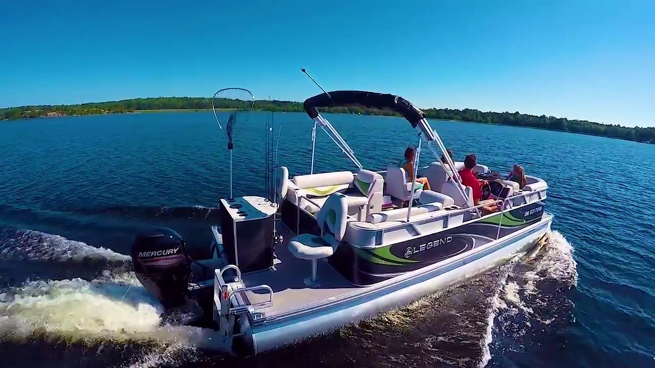 2017 Top Pontoon Boats by Legend Boats Splash+ Fishtail YouTube
