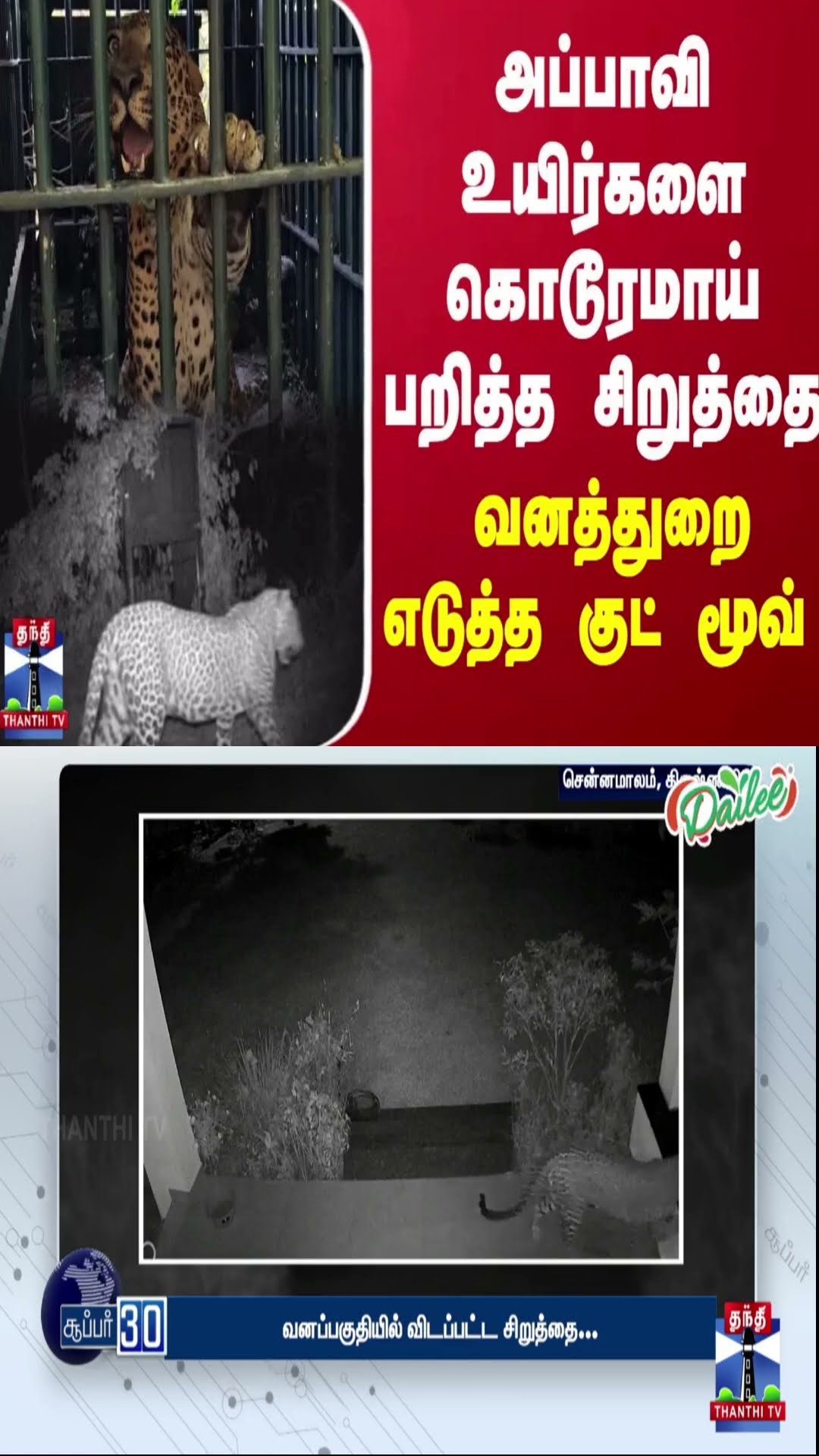 அப்பாவி உயிர்களை கொடூரமாய் பறித்த சிறுத்தை - வனத்துறை எடுத்த குட் மூவ்