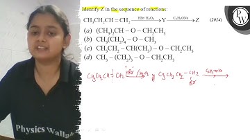 Identify \( \mathrm{Z} \) in the sequence of reactions: \[ \mathrm{...