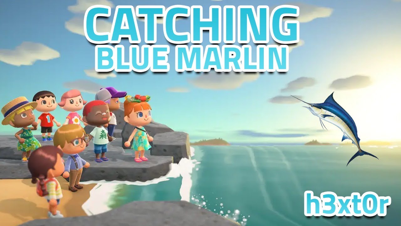 Animal Crossing Catching the Blue Marlin h3xt0r YouTube