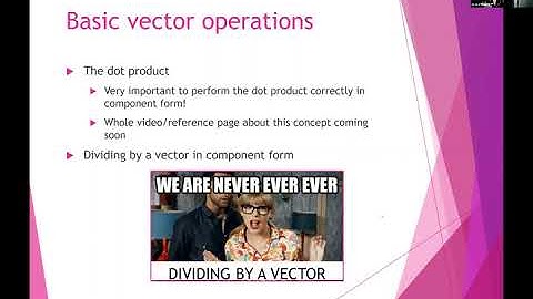 Basic vector operations in component form