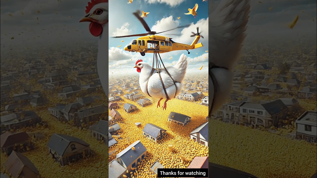 The farmer's hen gave birth to a million chicks 😭 