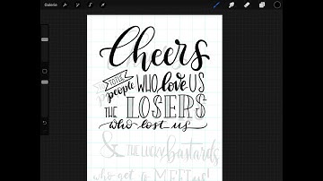 Handlettering with Procreate on the iPad Pro [timelapse]