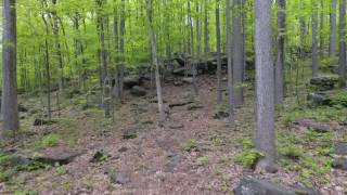 Bootleggers cave Disc Golf Course hole 7 drone flyover