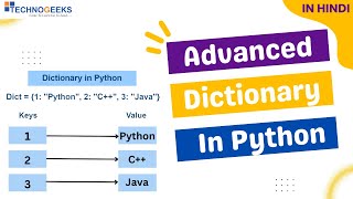 Advanced Dictionary in Python 2024 Hindi Technogeeks