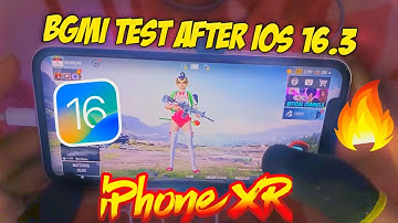 🔥iPhone XR BGMI Test After iOS 16.3 | Does XR lagging after Update?