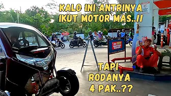 PETUGASNYA JUGA BINGUNG..!!! SELIS BALIS RODA 4 MESIN MOTOR KE SPBU IKUT ANTRIAN MANA..??