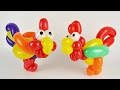 Петушок из шаров на палочке / Cockerel of balloons (Subtitles)