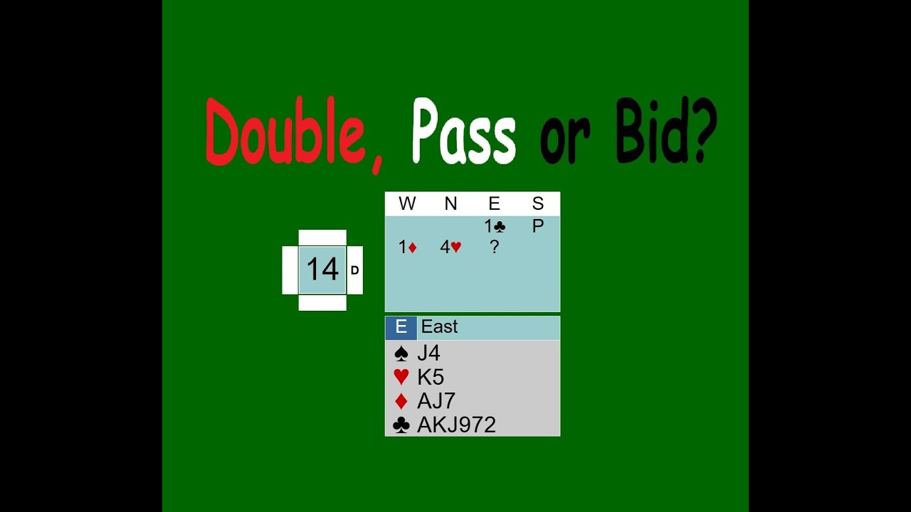 Double, Pass or Bid?