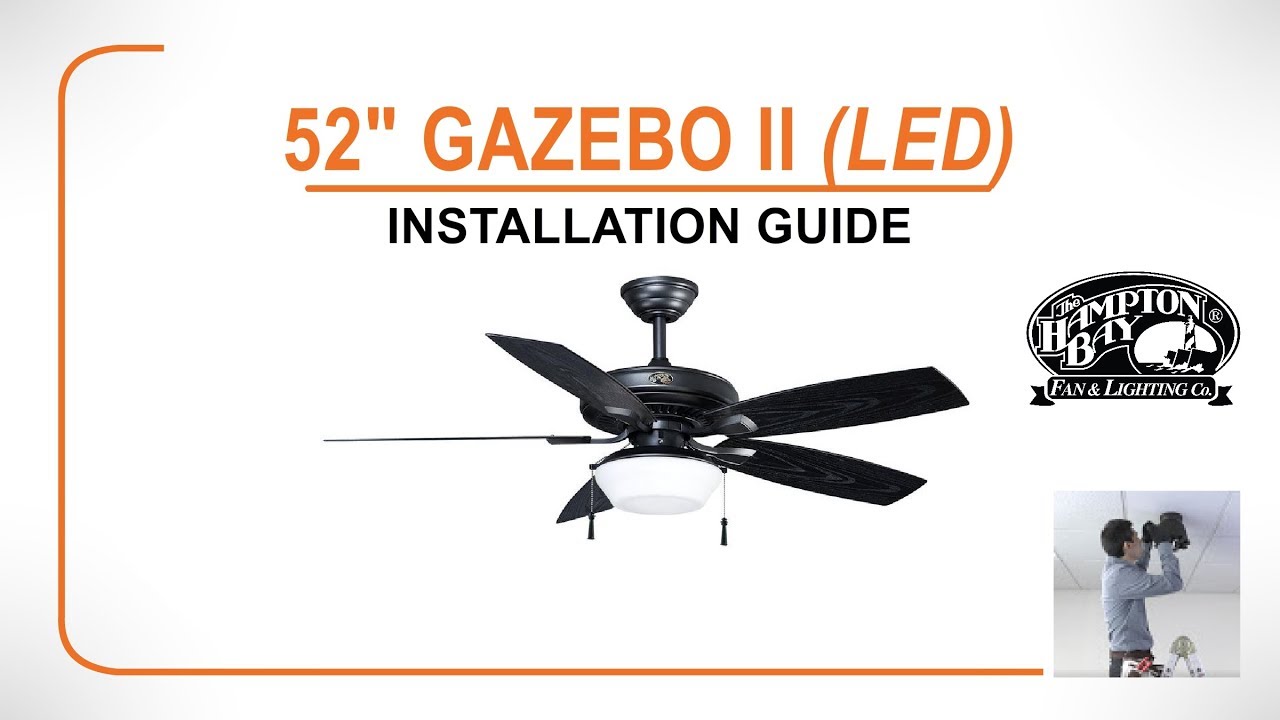 Details about   Gazebo II 52 in Indoor/Outdoor Natural Iron Ceiling Fan PARTS ONLY 