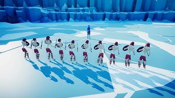 Skeleton Warrior Vs Every Unit - Totally Accurate Battle Simulator TABS