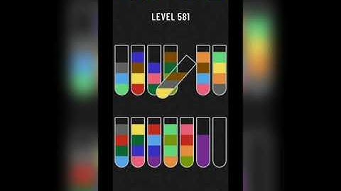 Water sort puzzle level 581