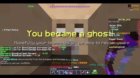 Spring Boots Dungeon Glitch in Hypixel Skyblock