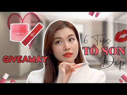 [GIVEAWAY] 6 Mẹo tô son đẹp, lâu trôi con gái cần biết | Giveaway son