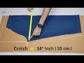 Simple trouser cutting and stitching  very easy tips for beginners  scissor 700
