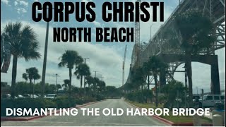 видео: Разборка старого моста Харбор-Бридж. Корпус-Кристи: Северный пляж. картинка: Разборка старого моста Харбор-Бридж. Корпус-Кристи: Северный пляж.