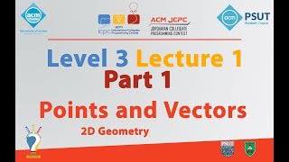 Points and Vectors | Level 3 Lecture 1 Part 1 - JCPC Summer Training 2018