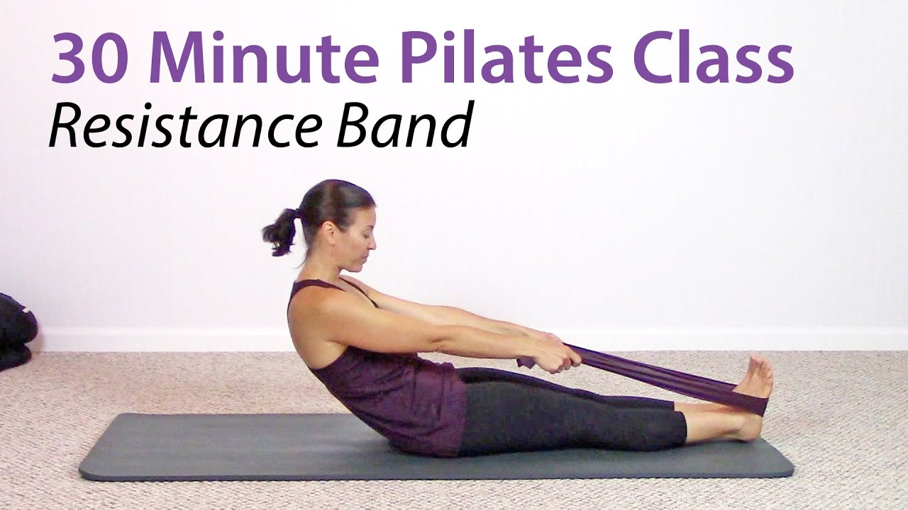 30 Minute at Home Pilates Workout with a Resistance Band 