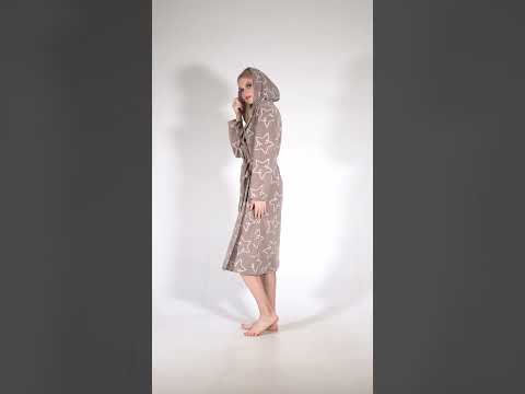 Купить Флисовый длинный халат VIENETTA 3040450157 в Украина в Lingerie.ua - Одяг для дому та відпочинку, Видео 1