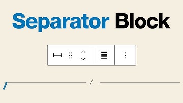 How to Use the WordPress Separator Block