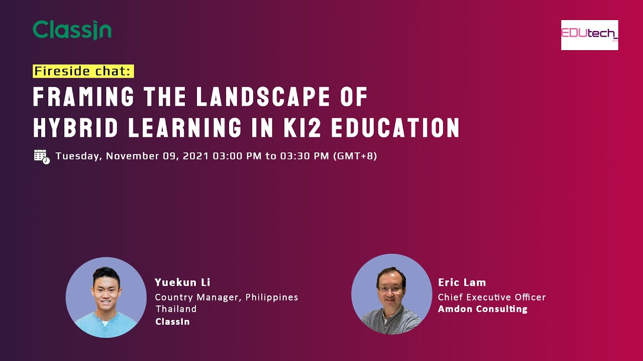Framing the Landscape of Hybrid Learning in K12 Education - YouTube