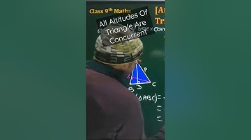 all altitudes of a triangle passes through a same fix point called Orthocentre #shorts #education
