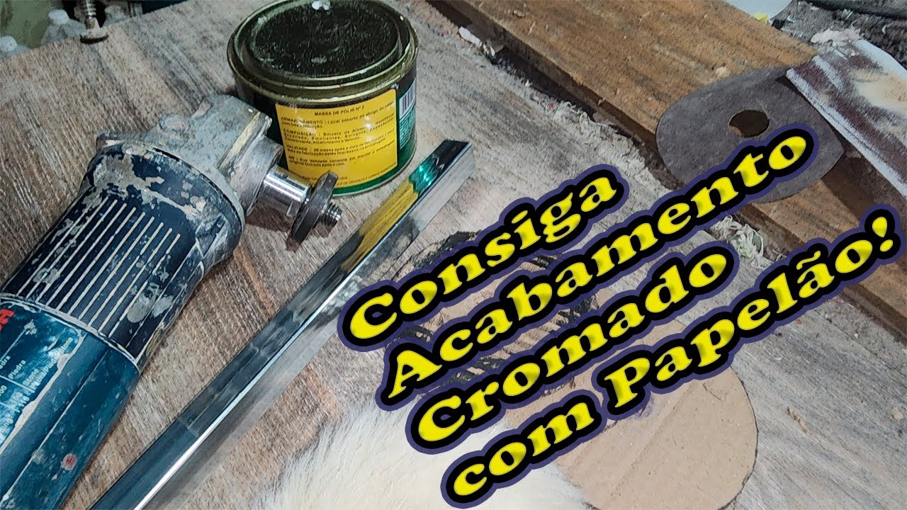 Como dar acabamento cromado em metalon com papelão polindo