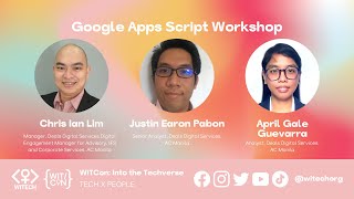 WiTCon 2022 #IntoTheTechverse: Google Apps Script Workshop