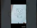 How to draw a Cat #art #mahi #shorts #drawing
