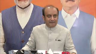 Media Briefing By Bjp National Spokesperson Dr  Sudhanshu Trivedi At Bjp Hq New Delhi