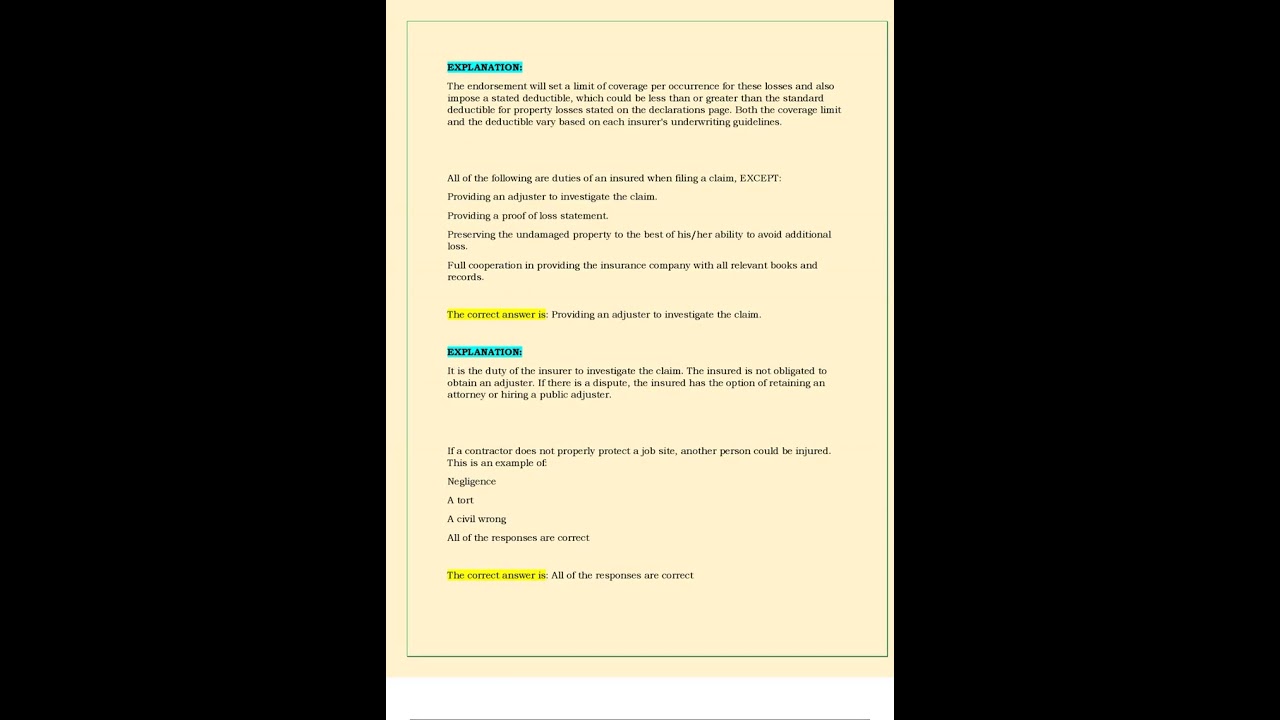 California Adjuster PSI Exam Questions & Answers 100% Correct Answers 2025 24