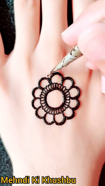 Flower tikki mehndi design ❤️ | Eid mehndi design | #henna #shorts