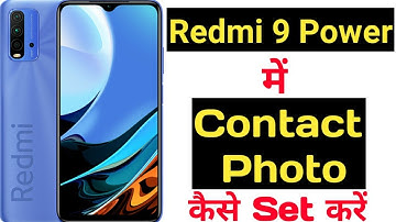How to set photo on any contact in redmi 9 power || redmi 9 power me contact par photo kaise lagaye