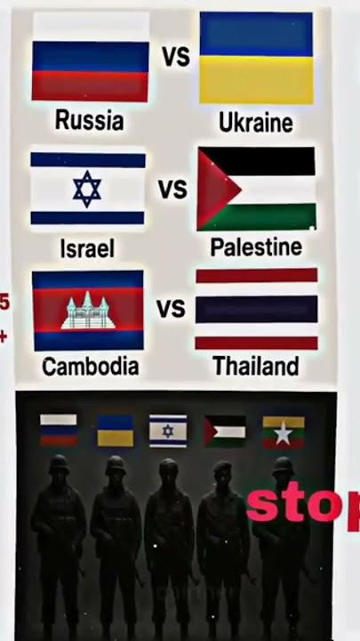 perang masih berlangsung antara Kamboja vs Thailand dan Israel vs Palestina dan Russia vs Ukraina