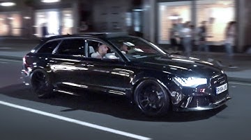 LOUD Audi RS6 - Revs in London