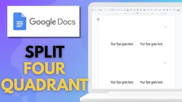Google Workspace Google Docs  How To Split A Page Into 4 Quadrants Print 4 Flyers Or Images On 1