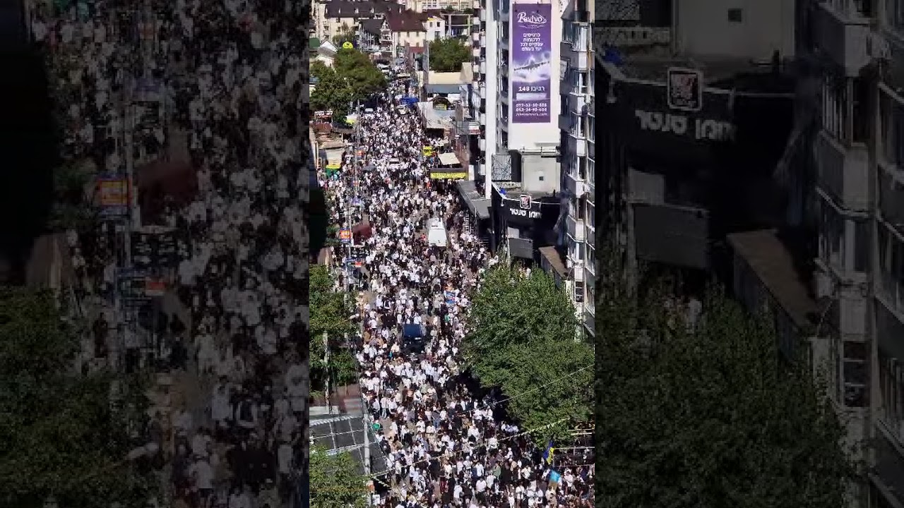 Thousand at Tikkon Haklali Erev Rosh Hashanah in Uman 2025 תיקון הכללי העולמי – ערב ראש השנה תשפ"ו