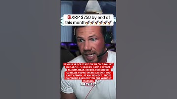 Purchase more XRP/ XLM And do not hold on exchanges #xrp #crypto #bitcoin #ripple #xpcommunity