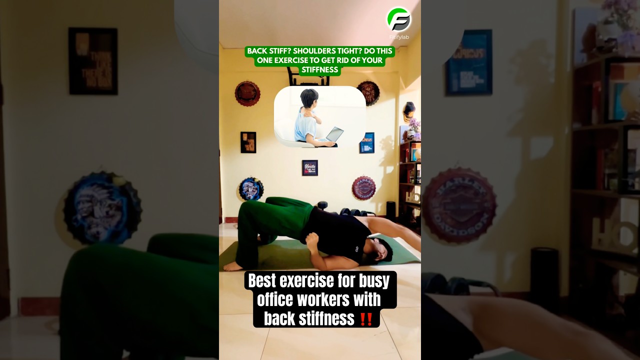 Back Pain & Tight Shoulders? Do THIS 1 Exercise Daily (Desk Job Fix)