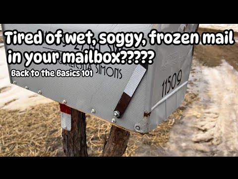 Tired of wet, soggy mail in your mailbox.￼