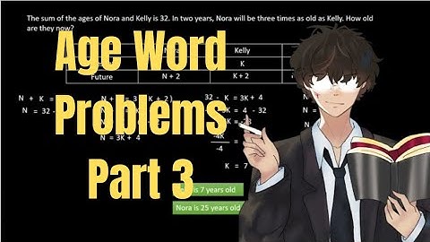 Age Word Problem Example | Mastering Mathematical Challenges - Part 3